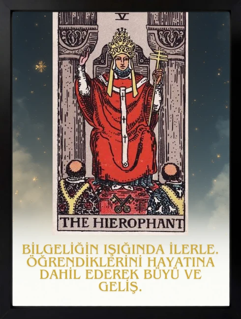 The Hierophant Duvar Tablosu 1. Fotoğraf