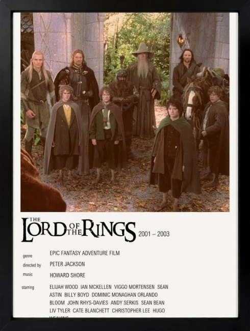 The Lord of the Rings Poster Duvar Tablosu 1. Fotoğraf