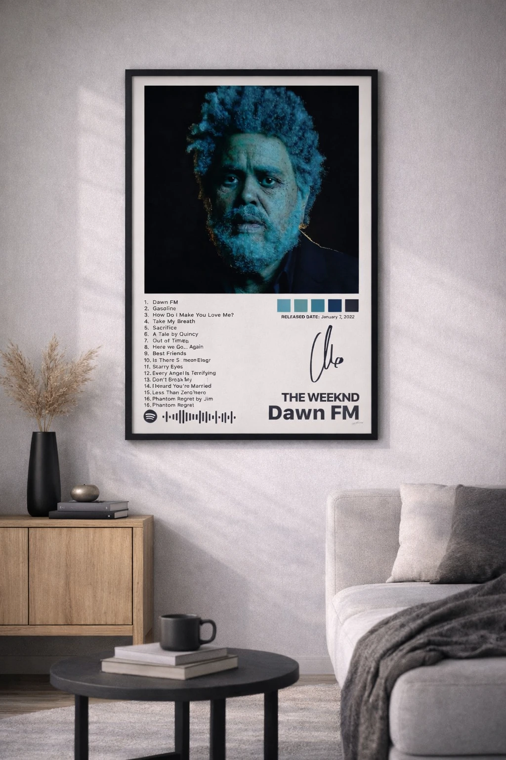 The Weeknd Dawn FM Duvar Tablosu 2. Fotoğraf