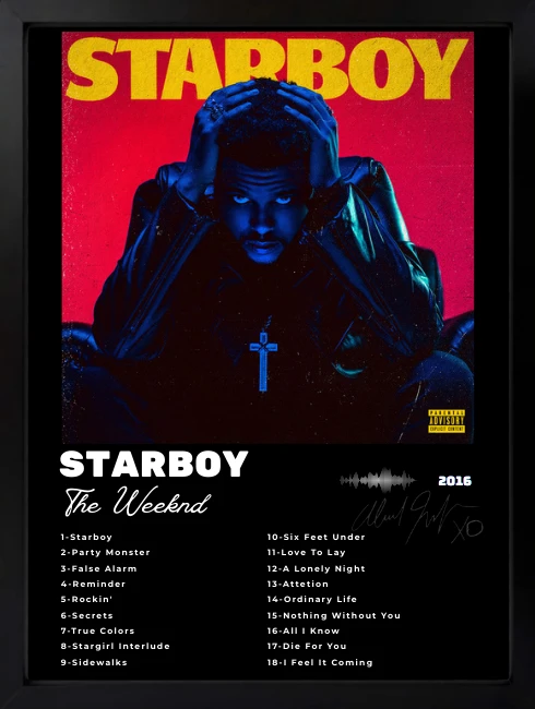 The Weeknd - Starboy Duvar Tablosu 1. Fotoğraf