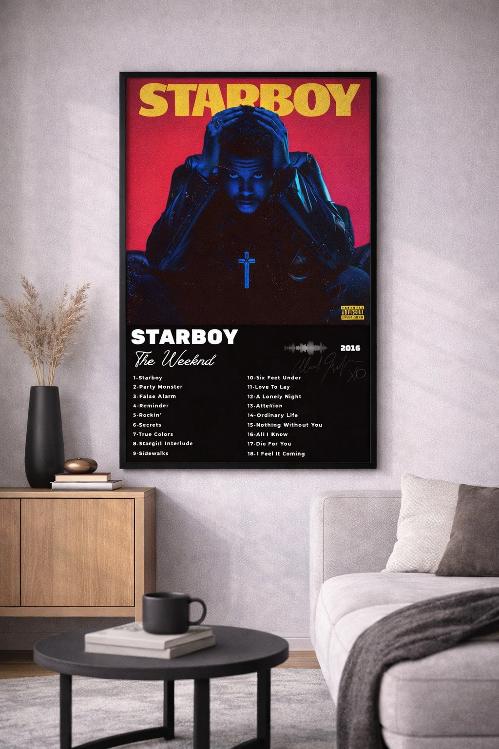 The Weeknd - Starboy Duvar Tablosu 2. Fotoğraf