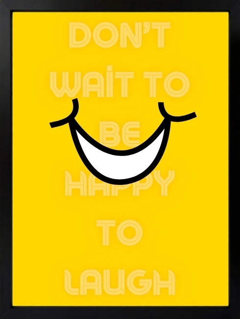 To Laugh Duvar Tablosu 1. Fotoğraf