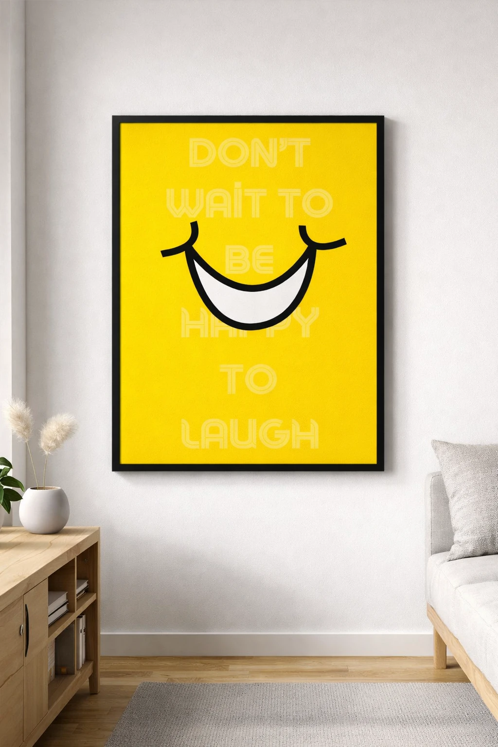 To Laugh Duvar Tablosu 2. Fotoğraf