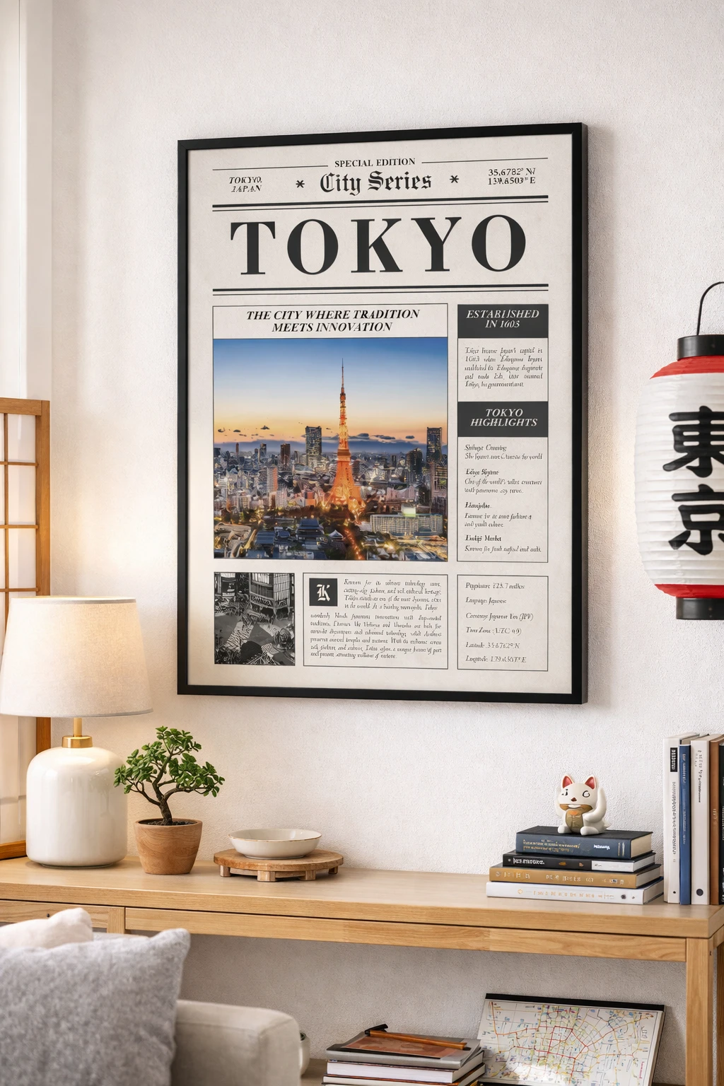 Tokyo Duvar Tablosu 1. Fotoğraf