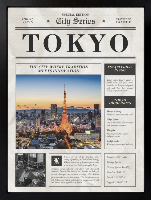 Tokyo Duvar Tablosu 2. Fotoğraf
