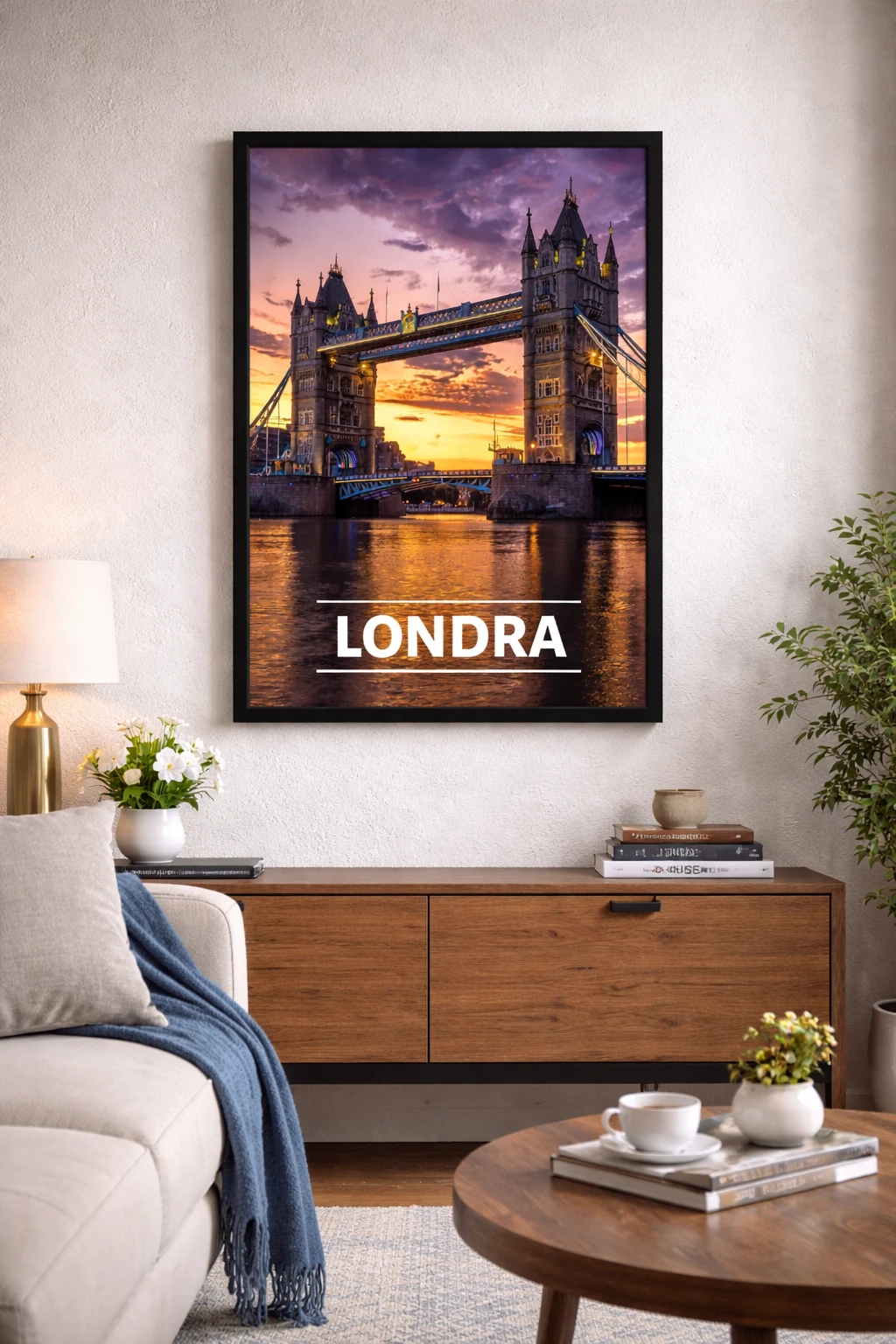 Tower Bridge Duvar Tablosu 1. Fotoğraf