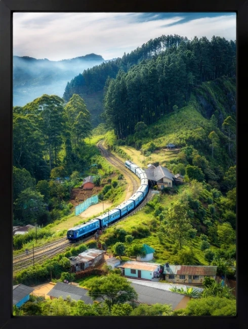 Tren Yolu Duvar Tablosu 1. Fotoğraf