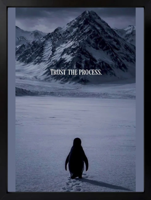 Trust the Process Duvar Tablosu 1. Fotoğraf