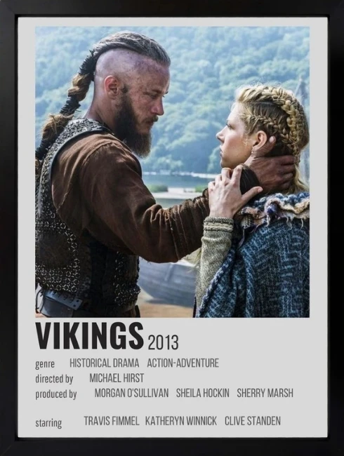 Vikings Poster Duvar Tablosu 1. Fotoğraf