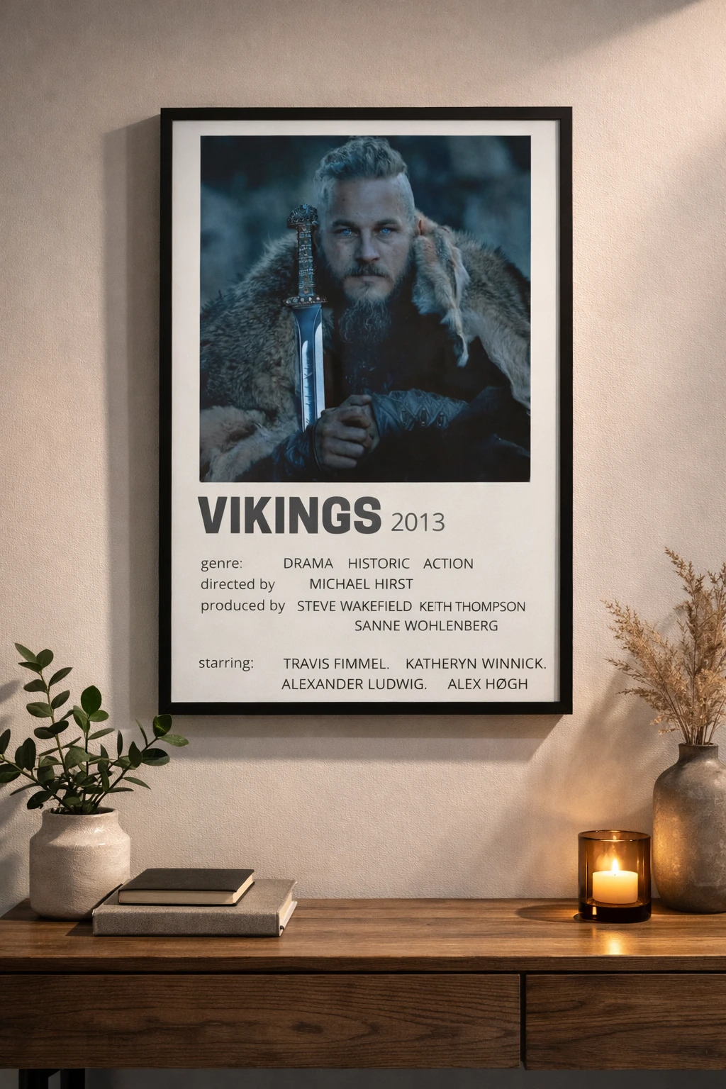 Vikings Ragnar Duvar Tablosu 2. Fotoğraf