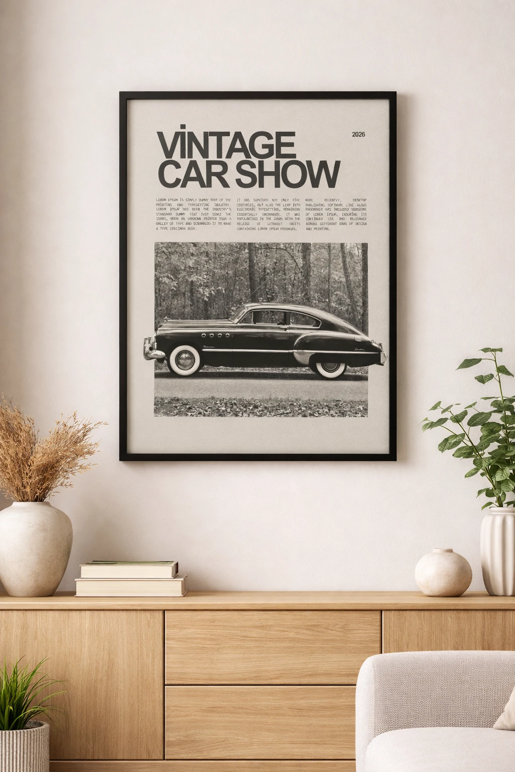 Vintage Car Show Duvar Tablosu
