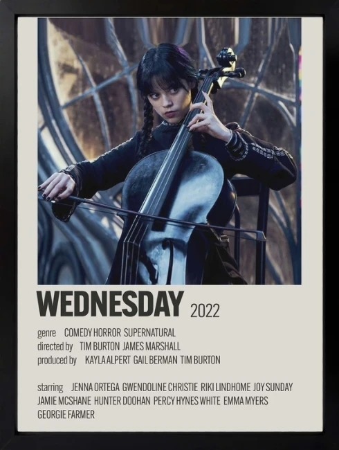 Wednesday Poster Duvar Tablosu 1. Fotoğraf