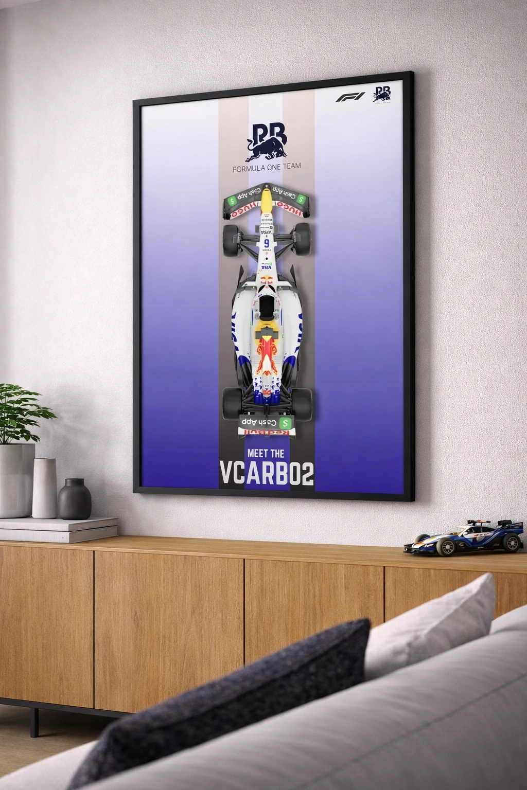 Williams Racing Formula 1 Aracı Duvar Tablosu 2. Fotoğraf