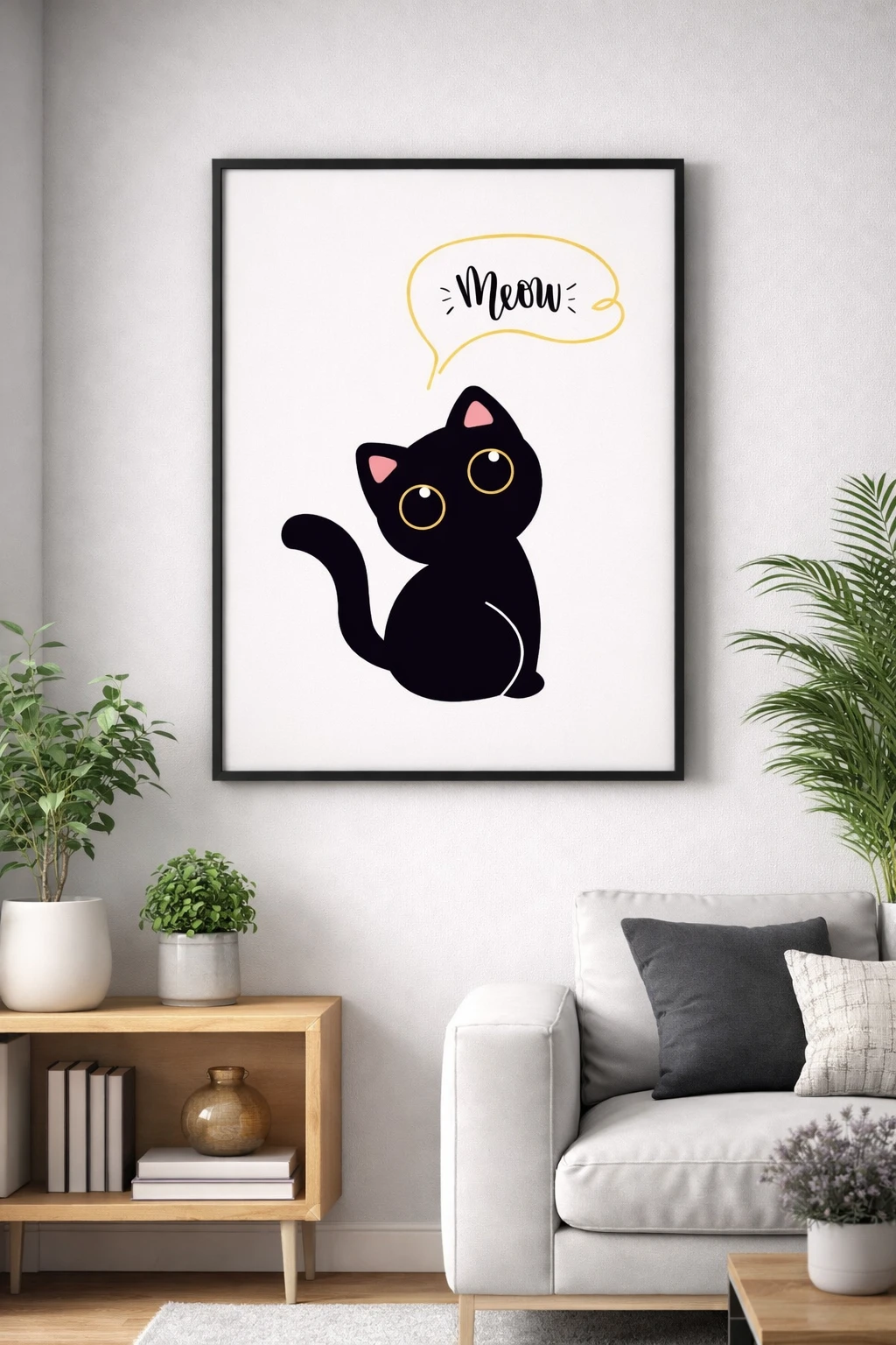 Yavru Kedi Meow Duvar Tablosu
