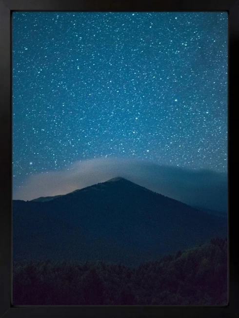 Yıldızlı Gece Manzarası Duvar Tablosu 1. Fotoğraf