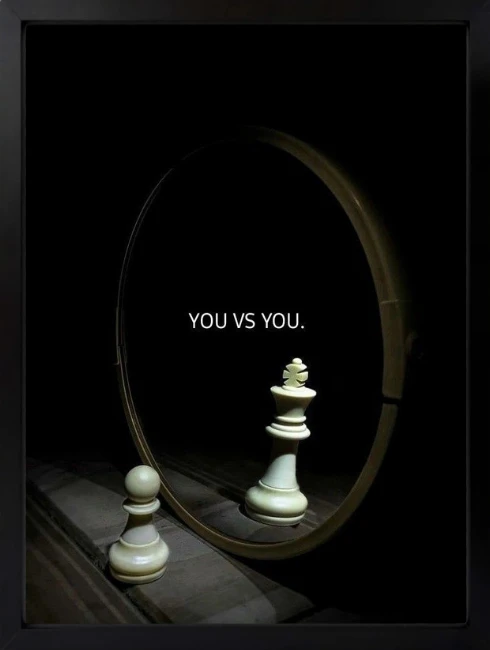 You vs You Motivasyon Duvar Tablosu 1. Fotoğraf