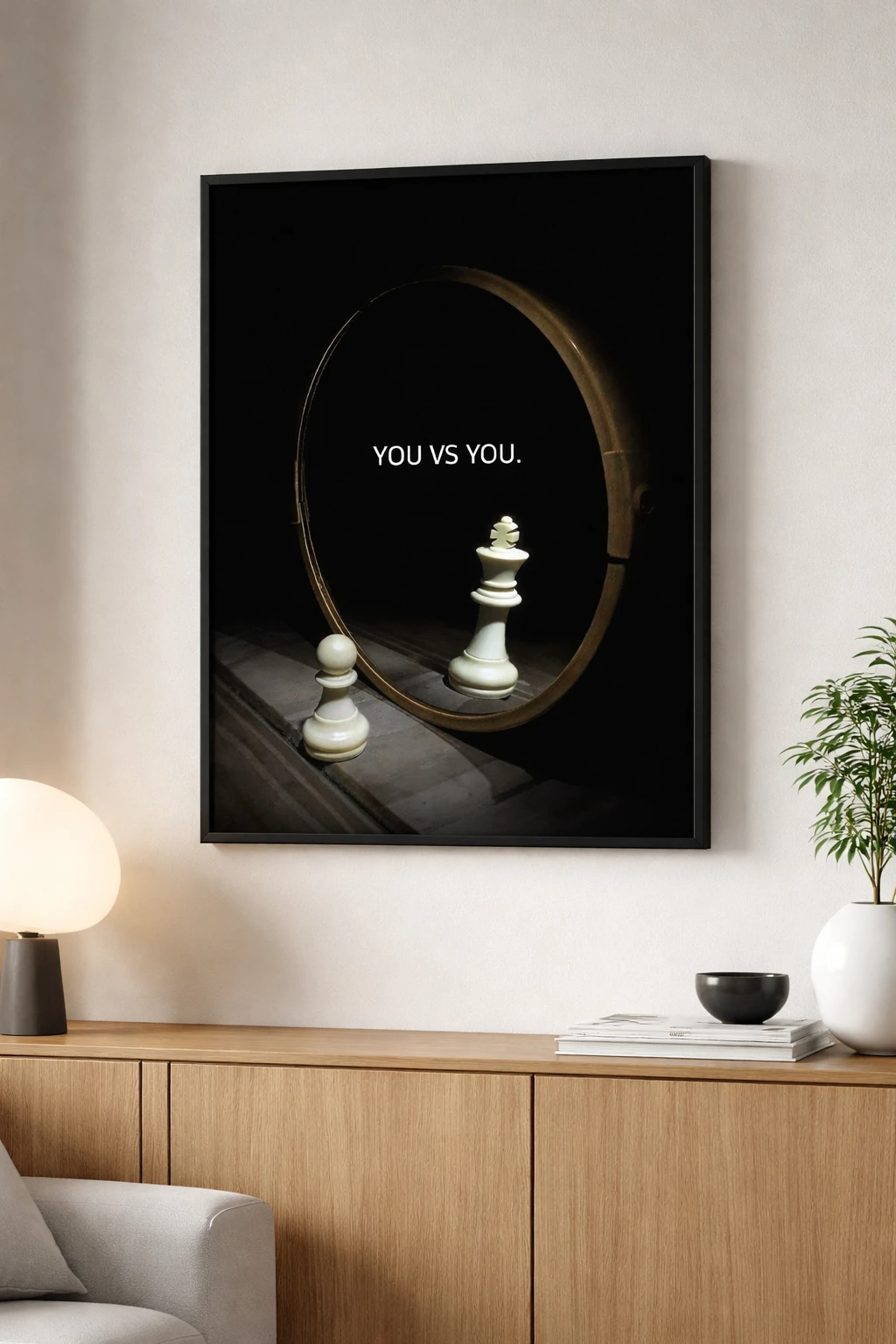 You vs You Motivasyon Duvar Tablosu 2. Fotoğraf