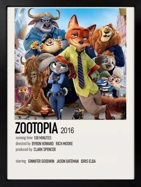 Zootopia Duvar Tablosu 1. Fotoğraf