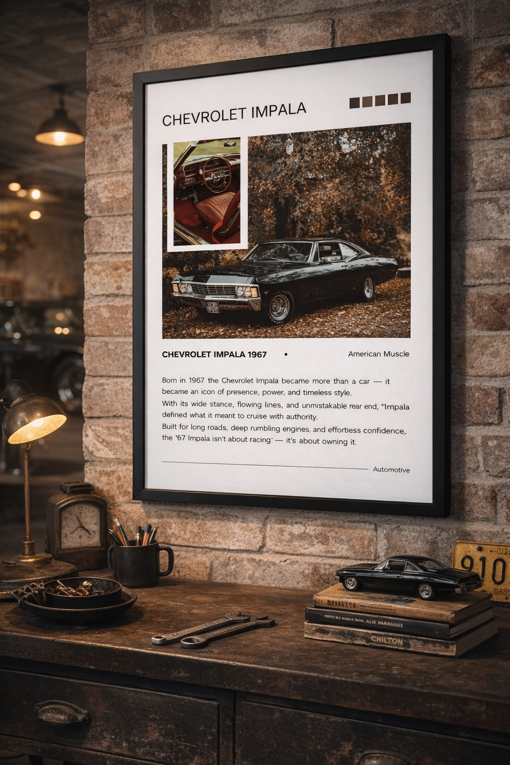 1967 Chevrolet Impala Duvar Tablosu